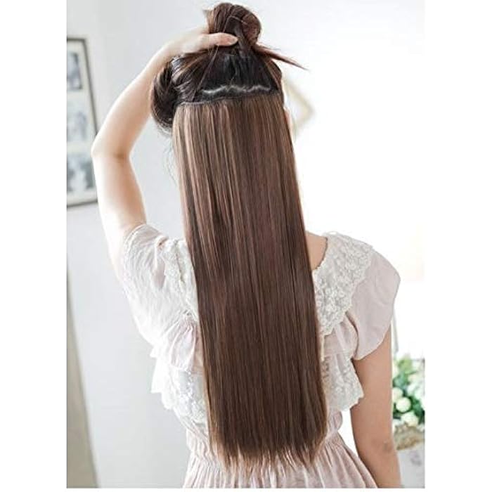 DILLARDS 60Cm Light Brown One Piece Straight Fiber Hair Extension - Image 3